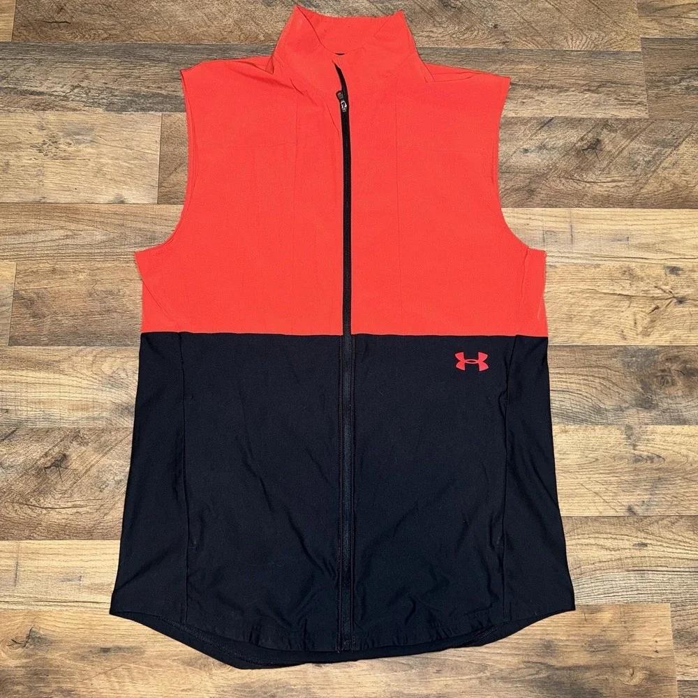 Under Armour Men's Vanish Hybrid Vest Size Large Red & Black Athletic